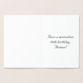 30歳の誕生日:,エレガントスクリプ華美ト;名前をカスタムする 箔カード (内部)