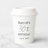 30歳の誕生日 カスタム プラスチック製カップ 紙コップ (裏面)