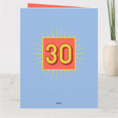 30歳の誕生日 カード (裏面)