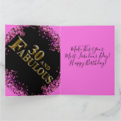 30歳の誕生日 カード (内部)