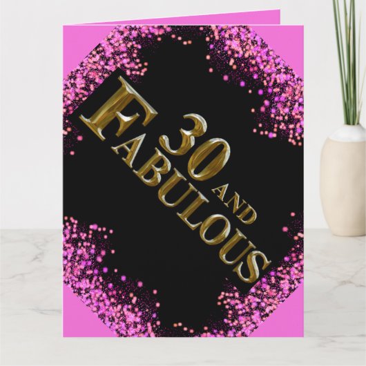 30歳の誕生日 カード (正面)