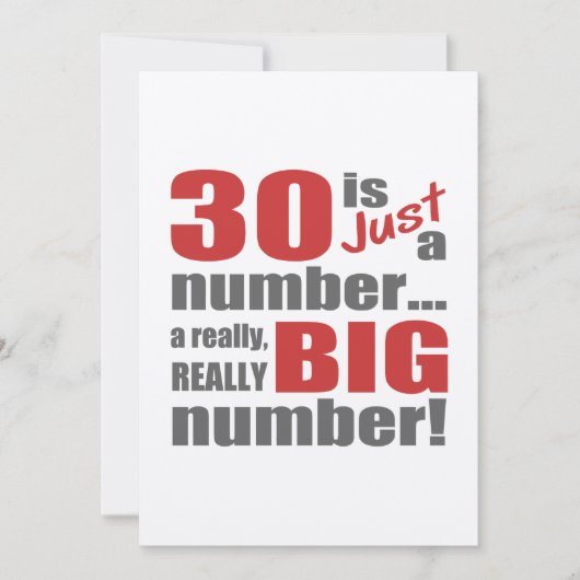 30歳の誕生日 カード (正面)