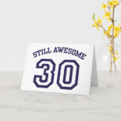 30歳の誕生日 カード (黄色い花)