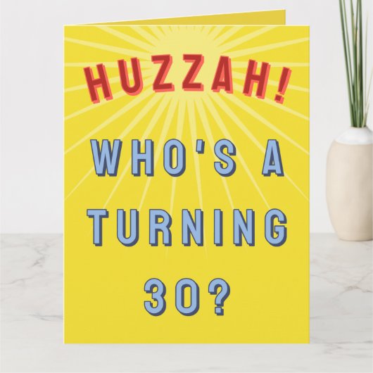30歳の誕生日 カード (正面)