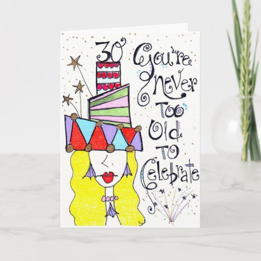 30歳の誕生日 カード (正面)