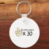 30歳の誕生日 キーホルダー (正面)