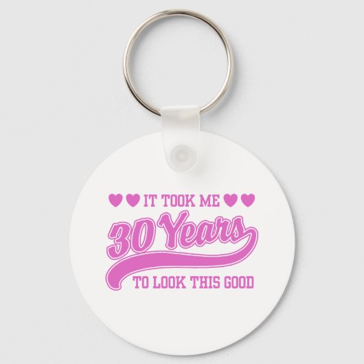 30歳の誕生日 キーホルダー (正面)