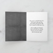 30歳の誕生日 ギンガムボーダーと風船 カード (内部)