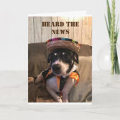 『30歳の誕生日』クールな犬からの願い カード (正面)