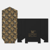 30歳の誕生日 ゴールドフラワーのお礼 フェイバーボックス (見開き)
