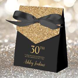 30歳の誕生日 ゴールドラメ ありがとう フェイバーボックス