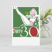 30歳の誕生日 - ダーティサーティの招待状 招待状 (スタンド正面)