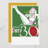 30歳の誕生日 - ダーティサーティの招待状 招待状 (正面/裏面)