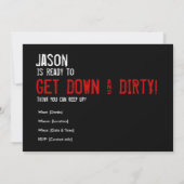 30歳の誕生日 - ダーティサーティ 誕生日招待状 招待状 (裏面)