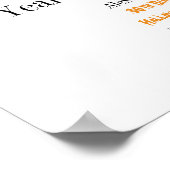 30歳の誕生日 ハロウィンパーティーへようこそ ポスター (角)