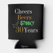 30歳の誕生日 ハロウィン スプーキー チア ビール パーティー 缶クーラー (正面)