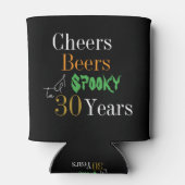 30歳の誕生日 ハロウィン スプーキー チア ビール パーティー 缶クーラー (裏面)