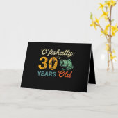 30歳の誕生日 フィッシングギフト ターニング30 バス カード (黄色い花)