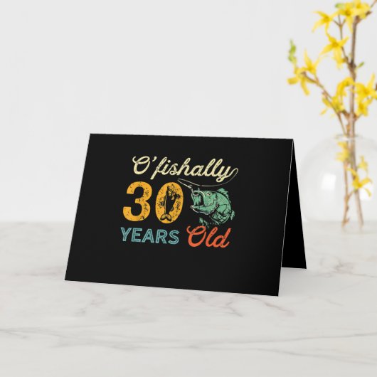 30歳の誕生日 フィッシングギフト ターニング30 バス カード (黄色い花)