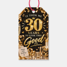 30歳の誕生日 ブラック＆ゴールド