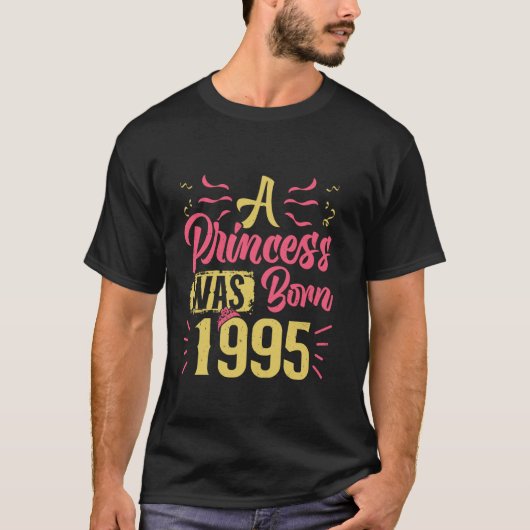 30歳の誕生日 プリンセスは生まれた 1995 30歳 女性 Tシャツ (正面)