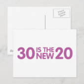 30歳の誕生日 ポストカード (正面/裏面)