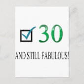 30歳の誕生日 ポストカード (正面)