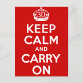 30歳の誕生日 ポストカード (正面)