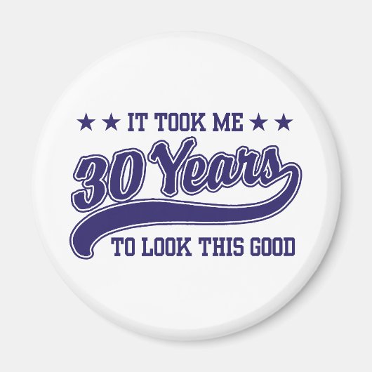 30歳の誕生日 マグネット (正面)