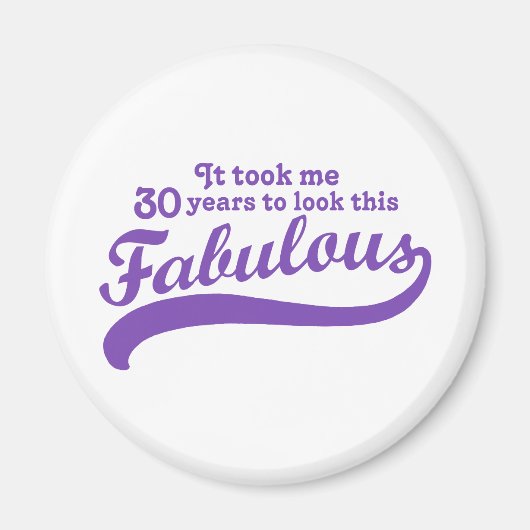 30歳の誕生日 マグネット (正面)