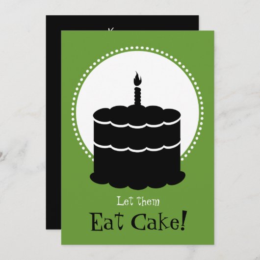 30歳の誕生日-マルガリータvsケーキ 招待状 (正面/裏面)