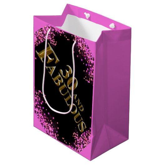 30歳の誕生日 ミディアムペーパーバッグ (正面アングル)