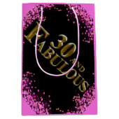 30歳の誕生日 ミディアムペーパーバッグ (正面)