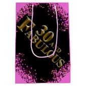 30歳の誕生日 ミディアムペーパーバッグ (裏面)