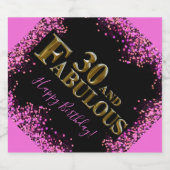 30歳の誕生日 リキュールボトルラベル (シングルラベル)