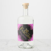 30歳の誕生日 リキュールボトルラベル (正面)