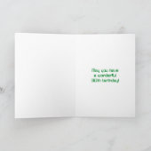 30歳の誕生日：レッドデジタル時計のスタイル「30」 +名前 カード (内部)