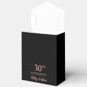 30歳の誕生日 ローズゴールドラメ ありがとう フェイバーボックス (見開き)