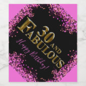 30歳の誕生日 ワインラベル (シングルラベル)