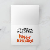 30歳の誕生日、兄弟、オレンジ、黒が白。 カード (内部)