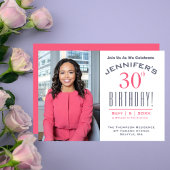 30歳の誕生日 – 写真パーティー 招待状