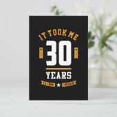 30歳の誕生日 出欠カード (スタンド正面)