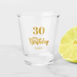 30歳の誕生日 名前入りカスタム ショットグラス