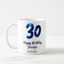 30歳の誕生日 名前 日付 年号 青いスパークル