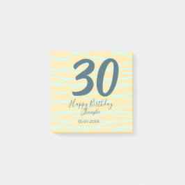 30歳の誕生日 名前 日付 年齢 イエロー ブルー パステル ポストイット