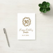 30歳の誕生日 名前 日付 年 テキスト 金色の花 ポストイット (オフィス)