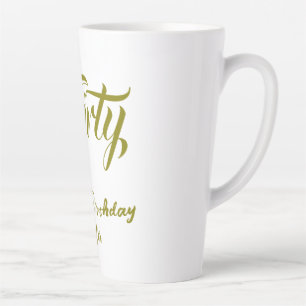 30歳の誕生日 名前 日付 年 テンプレート ゴールド thi カフェラテマグ