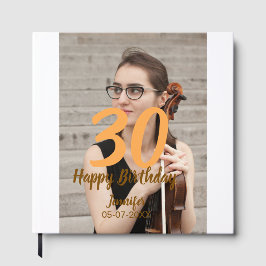 30歳の誕生日 名前 日付 年 白い写真 ゲストブック