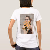 30歳の誕生日 名前 日付 年 白い写真 Tシャツ (裏面)