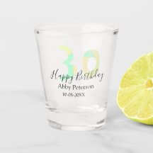 30歳の誕生日 太字 パステルイエロー ブラック リスト
